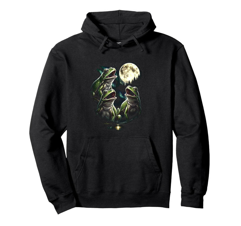 Howling 3 Frog Moon Aurora Funny 80S 90S Hoodie - Trendy Graphic Unisex - T-Shirt, Sweatshirt, Hoodie