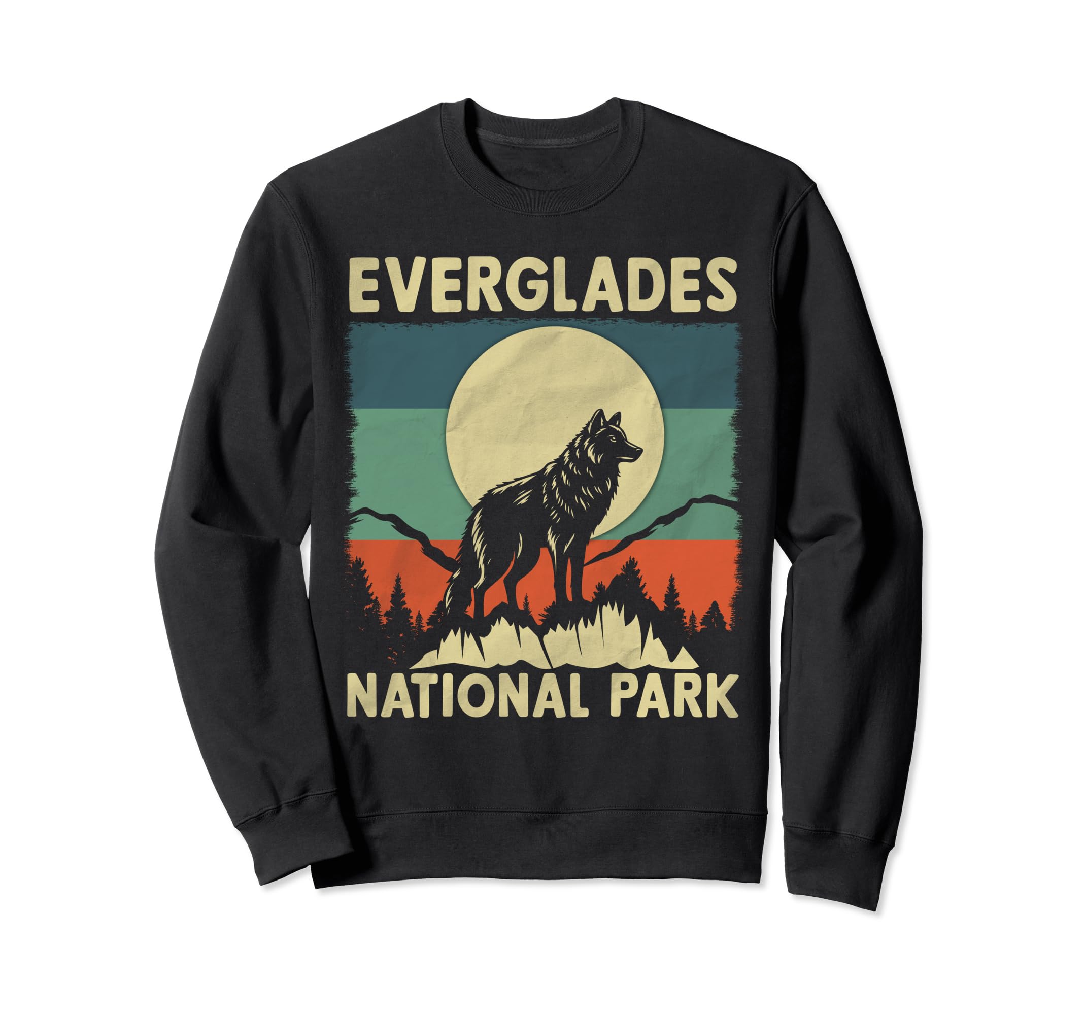 Wolf Everglades National Park Sweatshirt - Novelty Apparel Men Women - T-Shirt, Sweatshirt, Hoodie