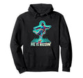 He Is Rizzin Meme Soccer Jesus Religious Hoodie - Streetwear Style Unisex - T-Shirt, Sweatshirt, Hoodie