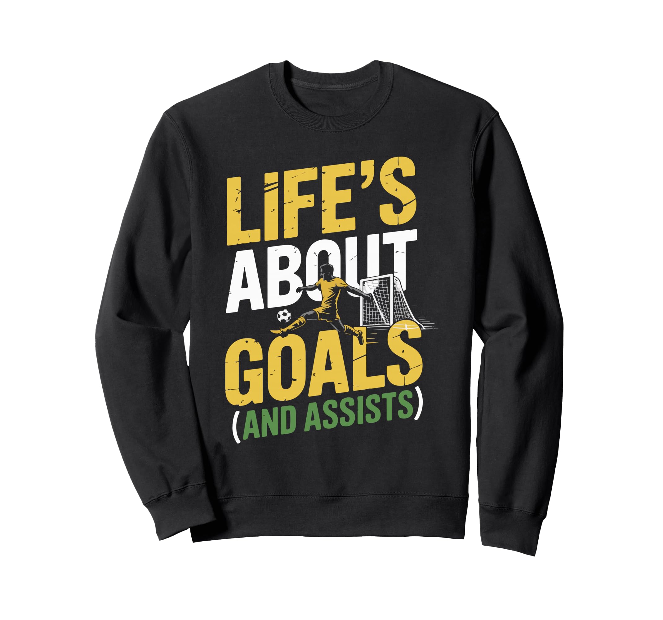 Funny Soccer Player Art Sweatshirt - Fun Novelty Design Unisex - T-Shirt, Sweatshirt, Hoodie