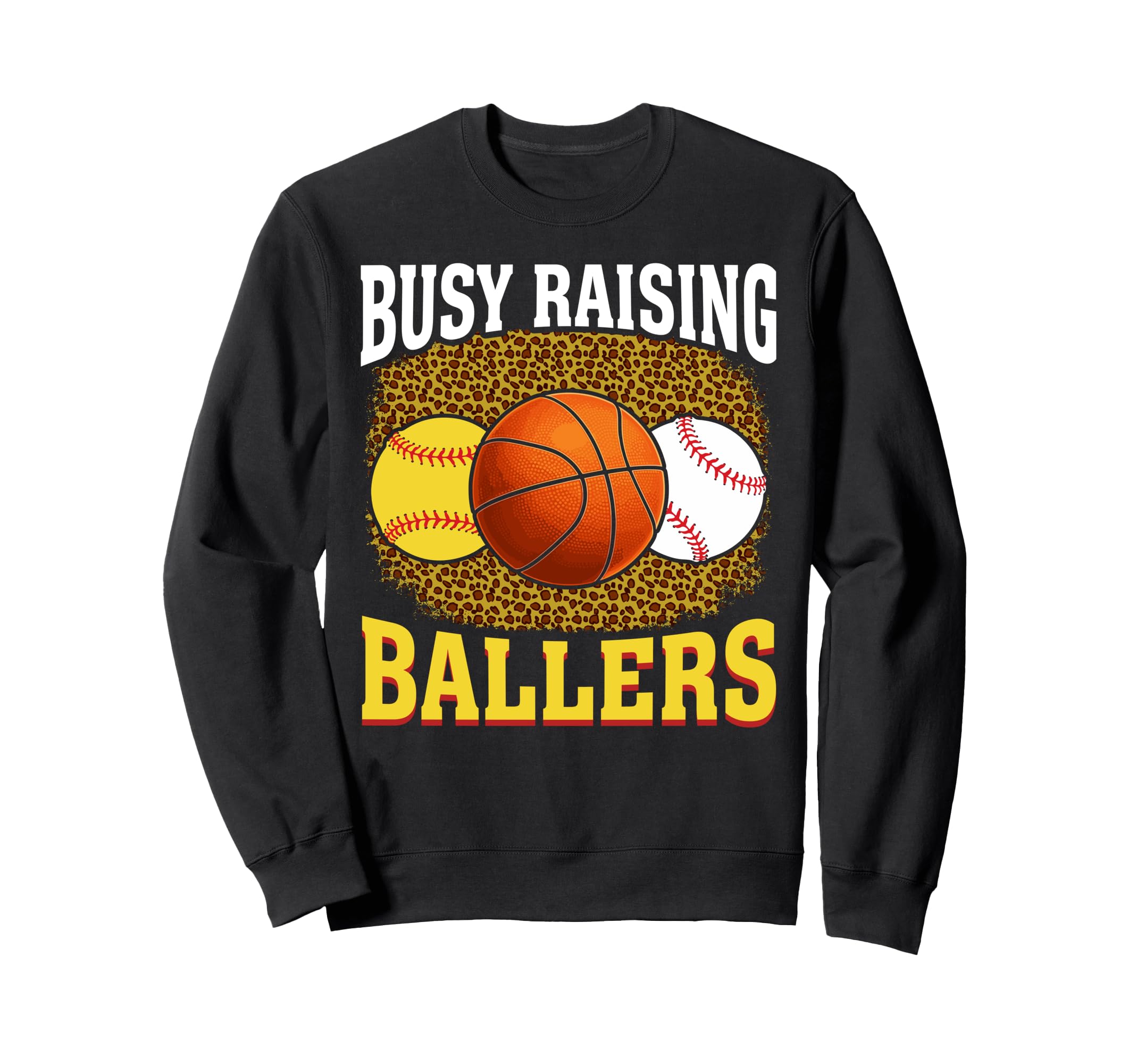 Busy Raising Ballers Softball Sweatshirt - Minimalist Print for Adults - T-Shirt, Sweatshirt, Hoodie