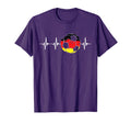 Germany Funny Soccer Heartbeat Germany T-Shirt - Graphic Print Men Women - T-Shirt, Sweatshirt, Hoodie