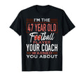 Football 47Th Birthday Party Player T-Shirt - Unique Graphic for Adults - T-Shirt, Sweatshirt, Hoodie