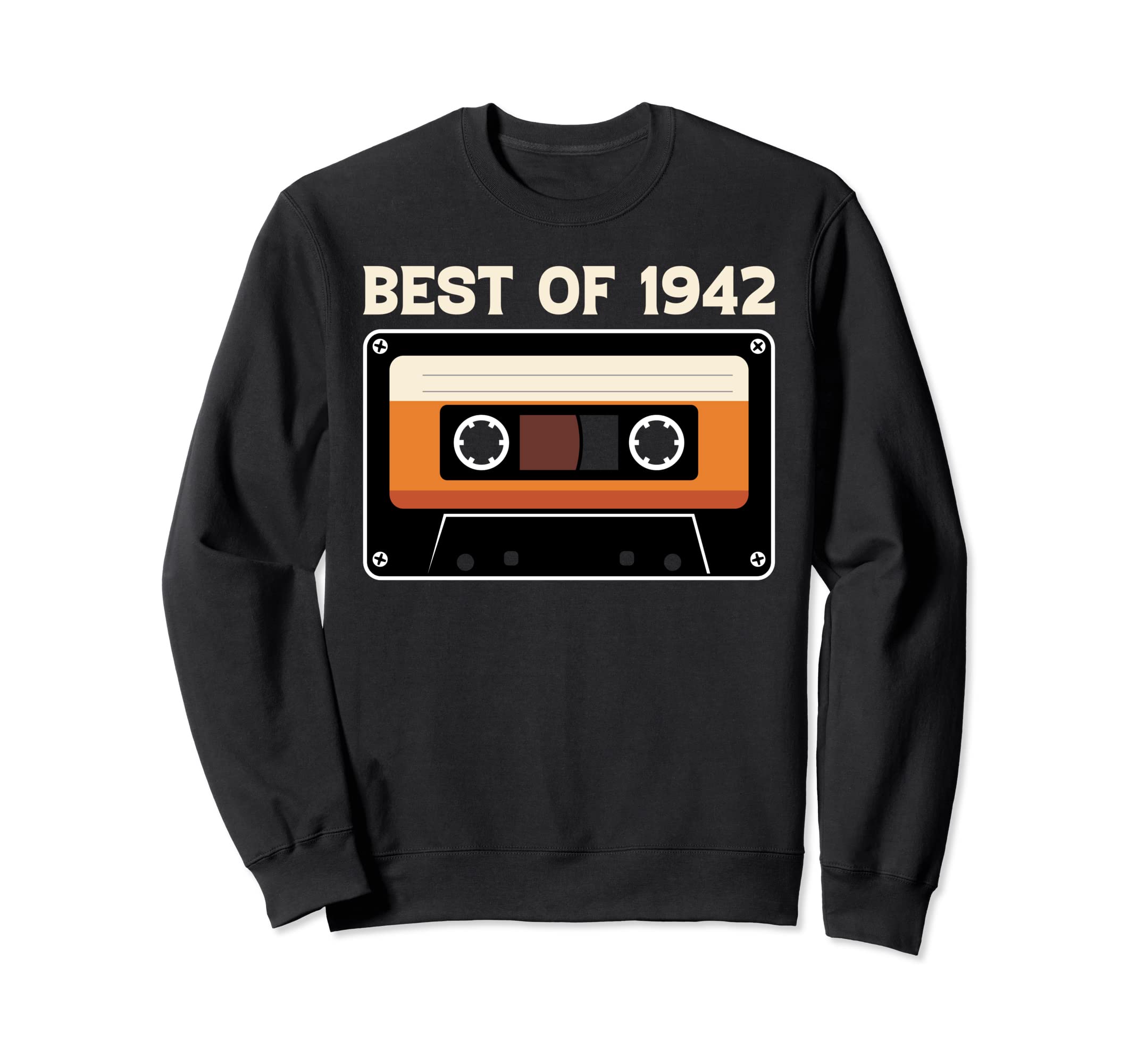 80Th Birthday Music Lover Tees Best Sweatshirt - Trendy Graphic for Adults - T-Shirt, Sweatshirt, Hoodie