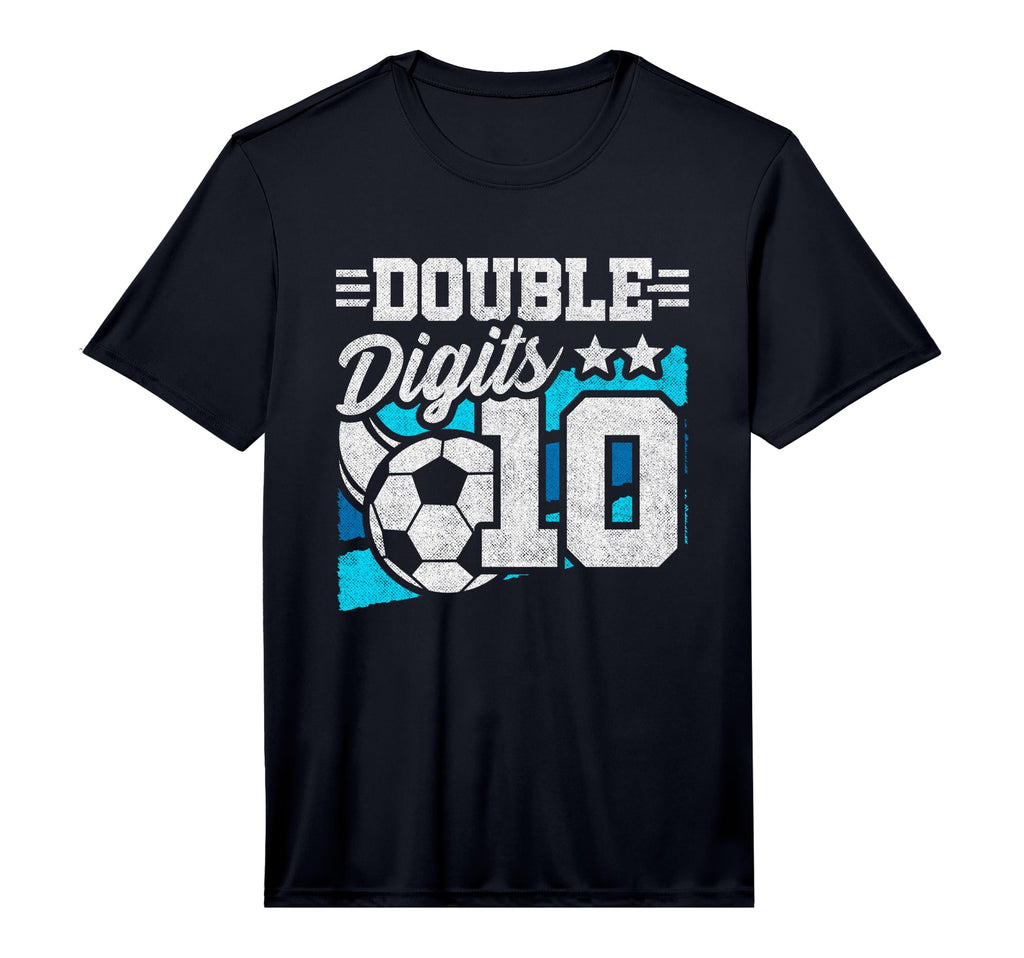 Soccer Birthday 10 Year Old Double Digits T-Shirt - Unique Graphic Unisex - T-Shirt, Sweatshirt, Hoodie