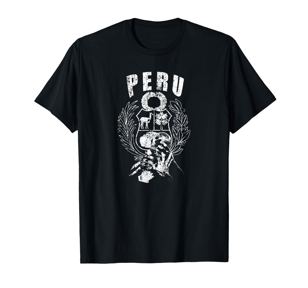 Peru Distressed Soccer 2019 Football Copa T-Shirt - Novelty Apparel Unisex - T-Shirt, Sweatshirt, Hoodie