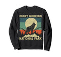 Wolf Rocky Mountain National Sweatshirt - Fun Novelty Design for Adults - T-Shirt, Sweatshirt, Hoodie