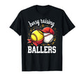 Playful Busy Raising Ballers Sports T-Shirt - Minimalist Print for Adults - T-Shirt, Sweatshirt, Hoodie