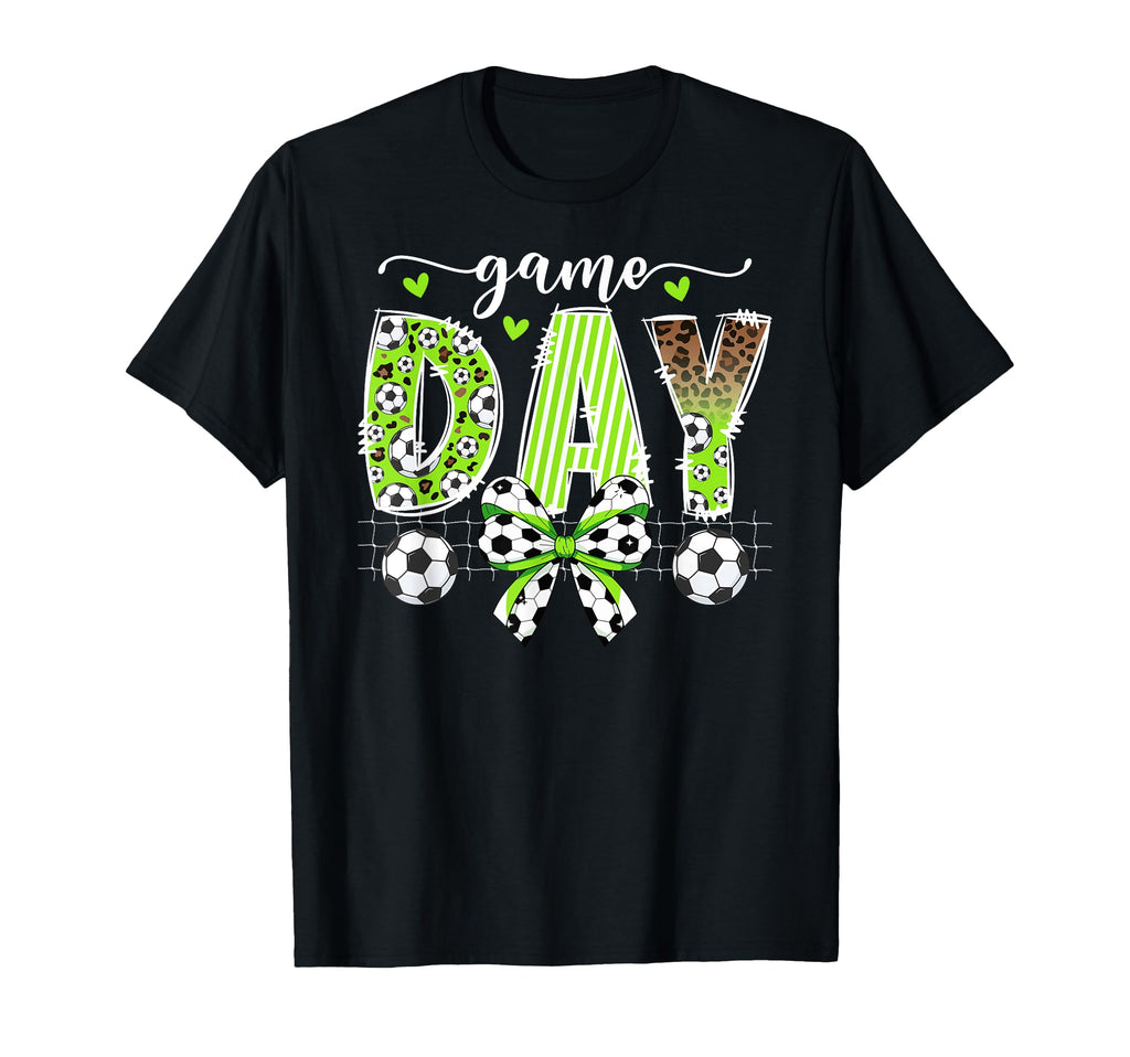 Game Day Soccer Coquette Soccer Game Day T-Shirt - Unique Graphic Unisex - T-Shirt, Sweatshirt, Hoodie