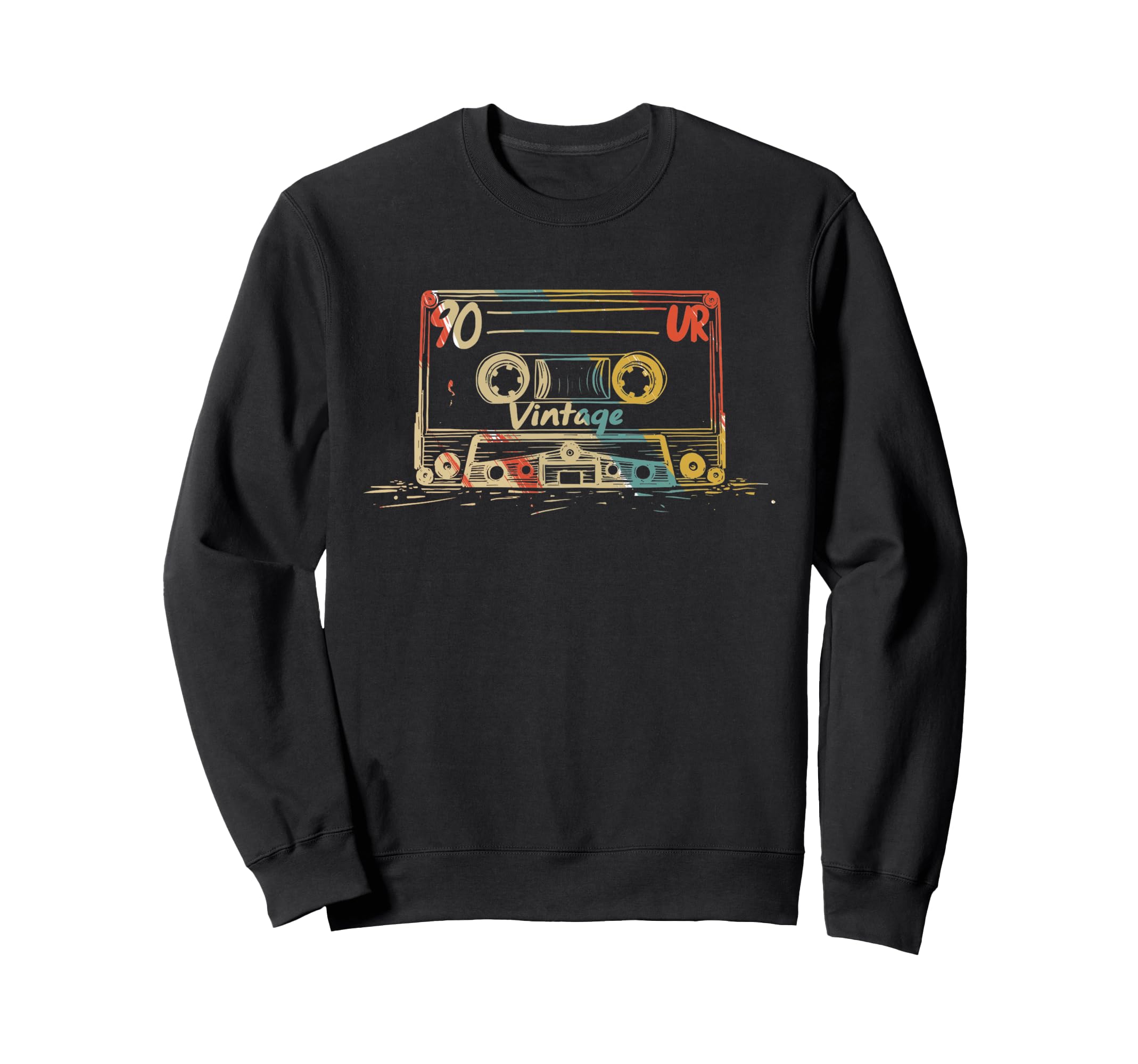 Cassette Tape 80S 90S Sweatshirt - Trendy Graphic for Adults - T-Shirt, Sweatshirt, Hoodie
