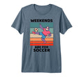 Sloth Lover Weekends Are Soccer Lover T-Shirt - Minimalist Print Unisex - T-Shirt, Sweatshirt, Hoodie