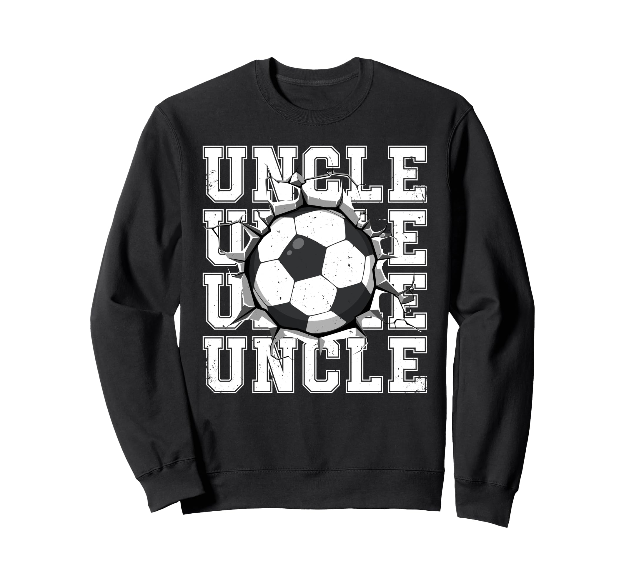 Soccer Uncle Cracked Wall Family Sweatshirt - Aesthetic Graphic for Adults - T-Shirt, Sweatshirt, Hoodie