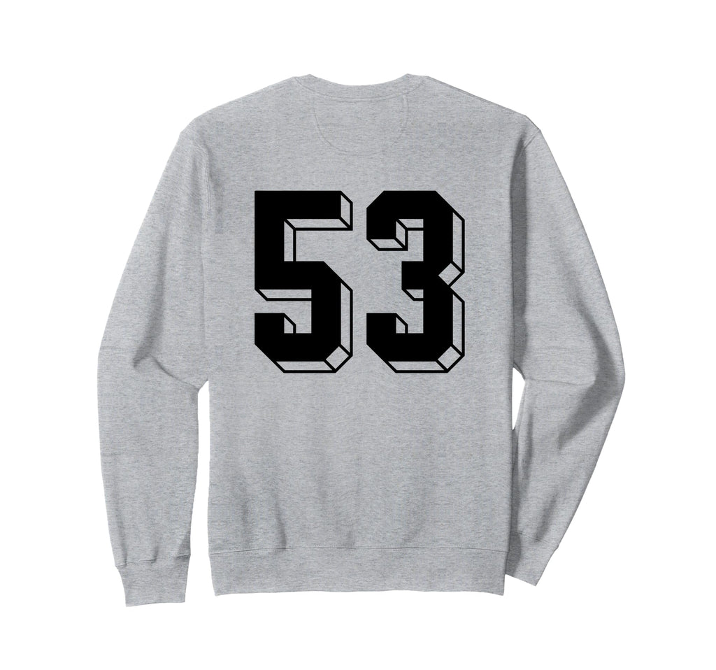 Number 53 Backside 80S 90S Team Sweatshirt - Unique Graphic Men Women - T-Shirt, Sweatshirt, Hoodie