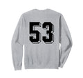 Number 53 Backside 80S 90S Team Sweatshirt - Unique Graphic Men Women - T-Shirt, Sweatshirt, Hoodie