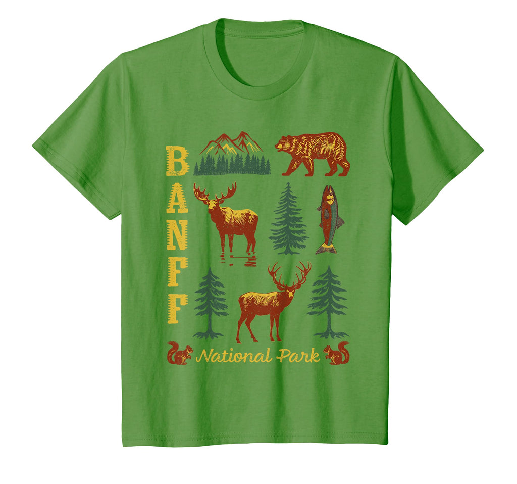 Banff National Park Alberta Bear Moose T-Shirt - Minimalist Print Unisex - T-Shirt, Sweatshirt, Hoodie