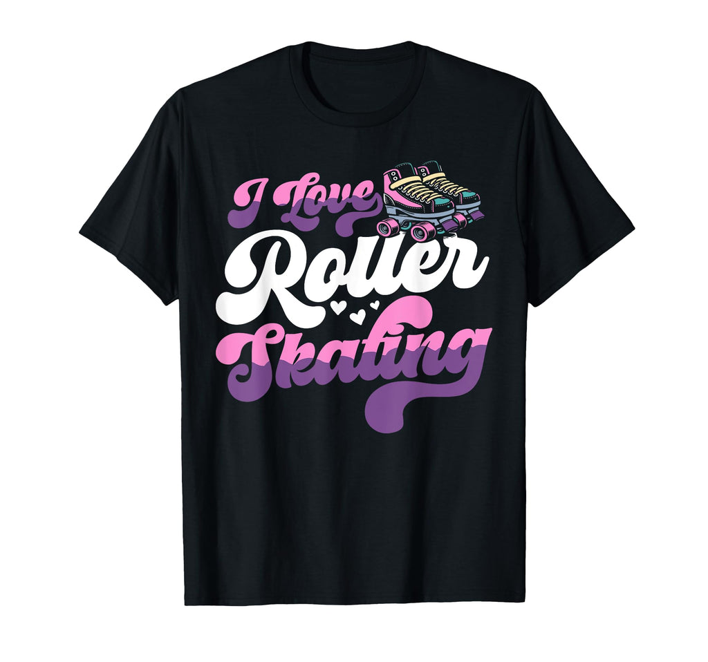 Roller Skating Skate 1970S I Love T-Shirt - Novelty Apparel Men Women - T-Shirt, Sweatshirt, Hoodie