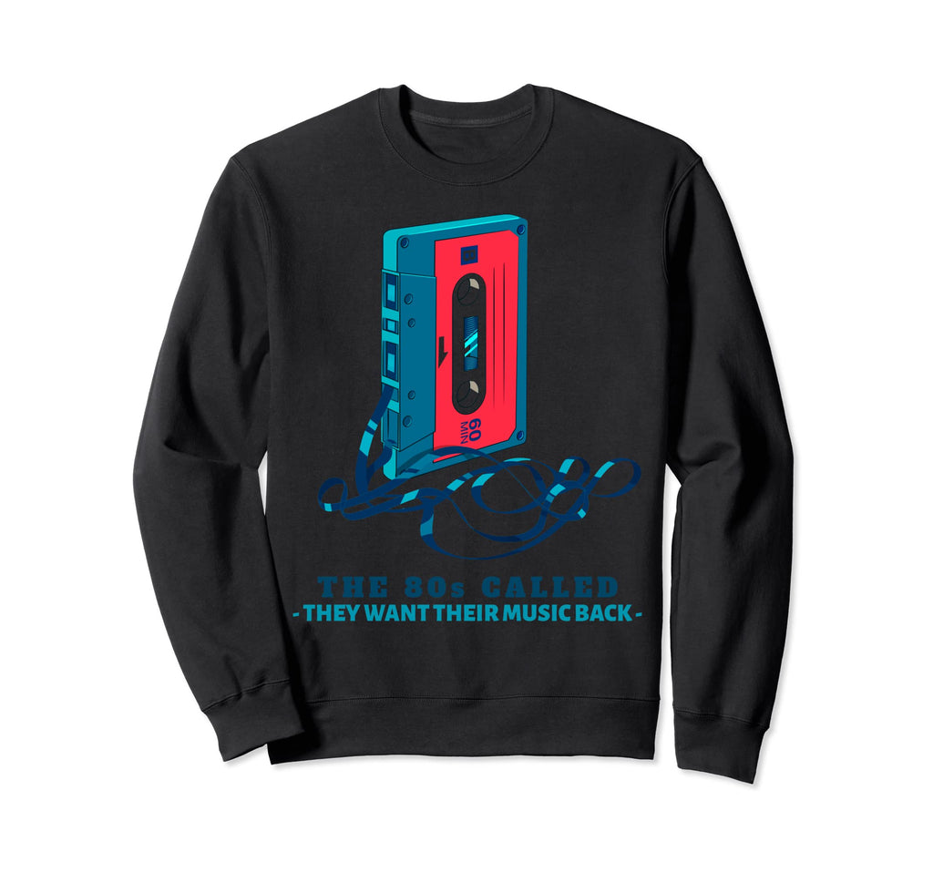 80S Cassette Tape 1980S Radio Music Sweatshirt - Trendy Graphic for Adults - T-Shirt, Sweatshirt, Hoodie