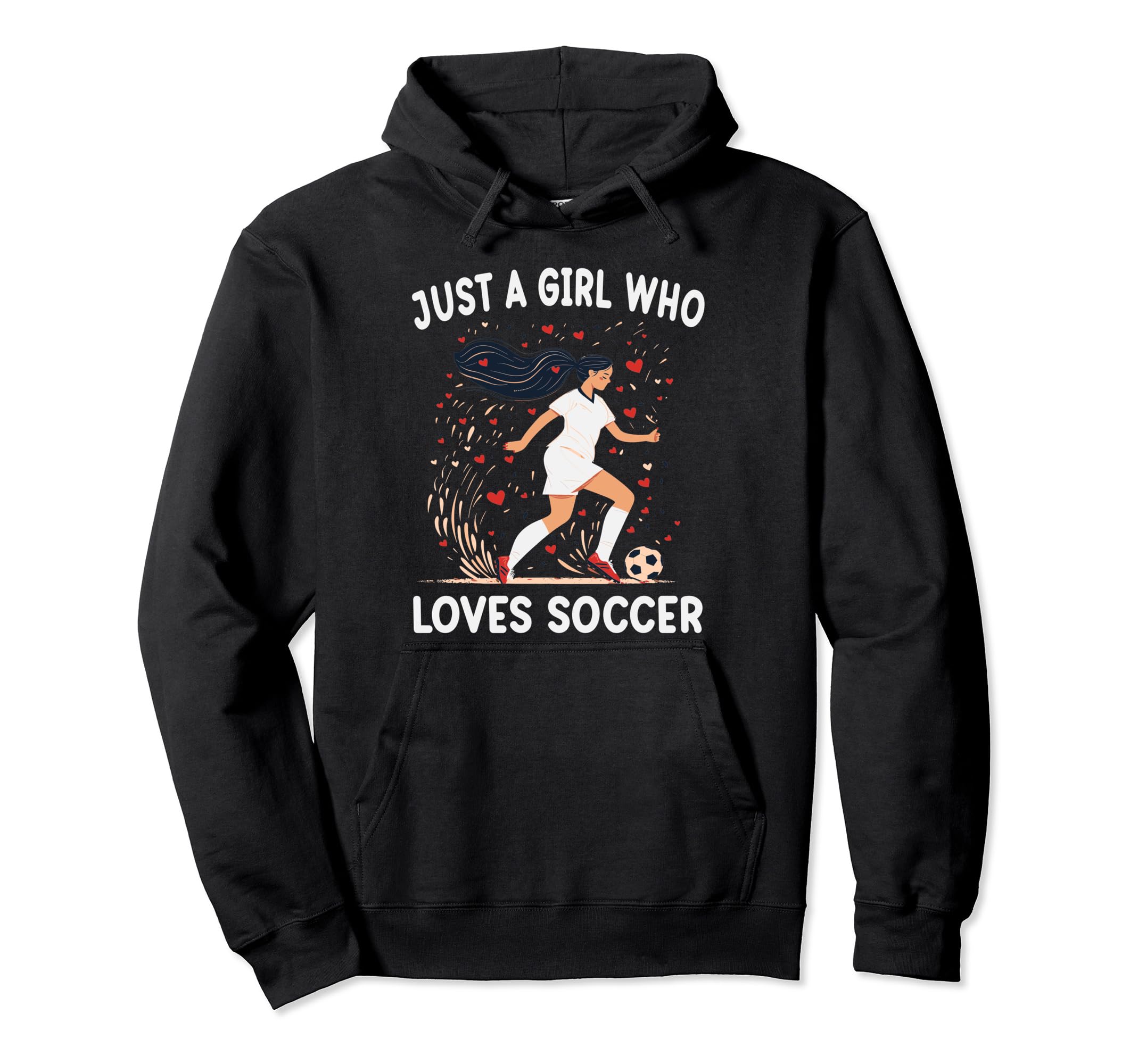 Soccer Lovers Gift Just Who Loves Hoodie - Minimalist Print for Adults - T-Shirt, Sweatshirt, Hoodie
