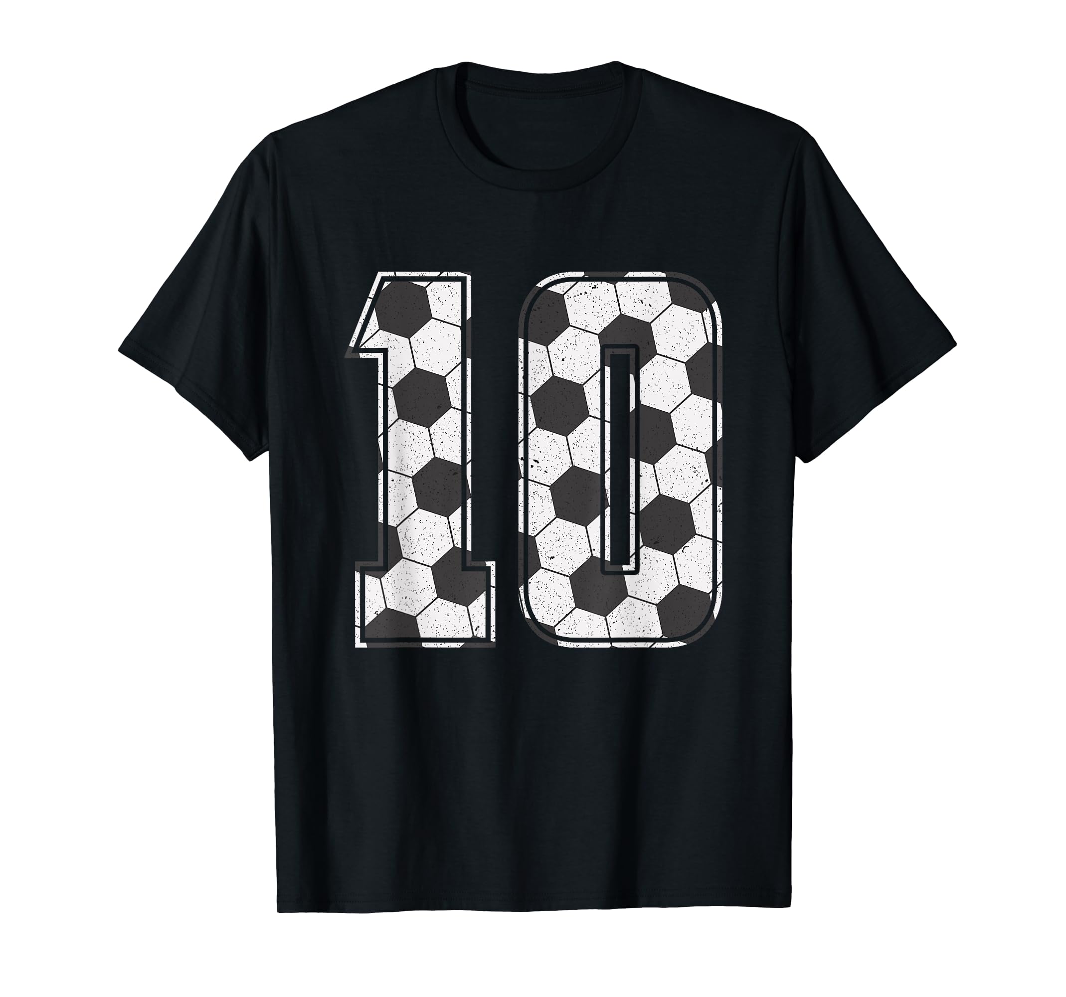 Soccer Player Number 10 Ten Soccer T-Shirt - Minimalist Print for Adults - T-Shirt, Sweatshirt, Hoodie