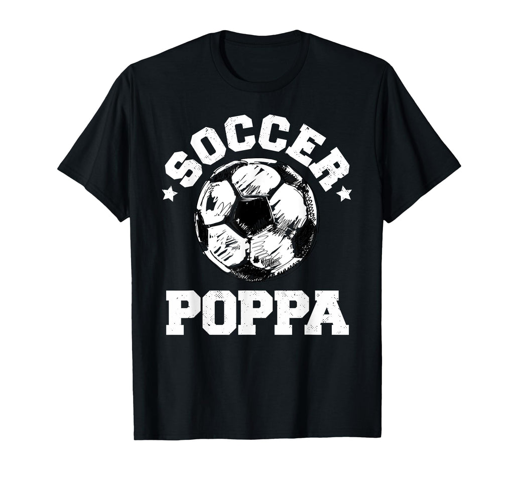 Soccer Poppa Soccer Ball Distressed T-Shirt - Trendy Graphic Men Women - T-Shirt, Sweatshirt, Hoodie