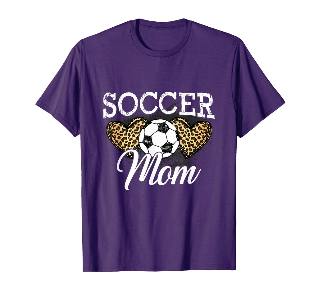 Soccer Mom Mother Leopard Soccer Mom T-Shirt - Graphic Print Unisex - T-Shirt, Sweatshirt, Hoodie