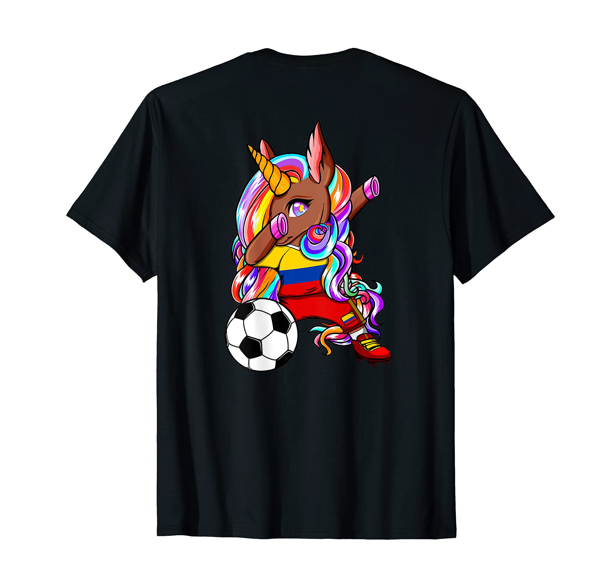 Dabbing Brown Skin Unicorn T-Shirt - Casual Everyday Wear for Adults - T-Shirt, Sweatshirt, Hoodie