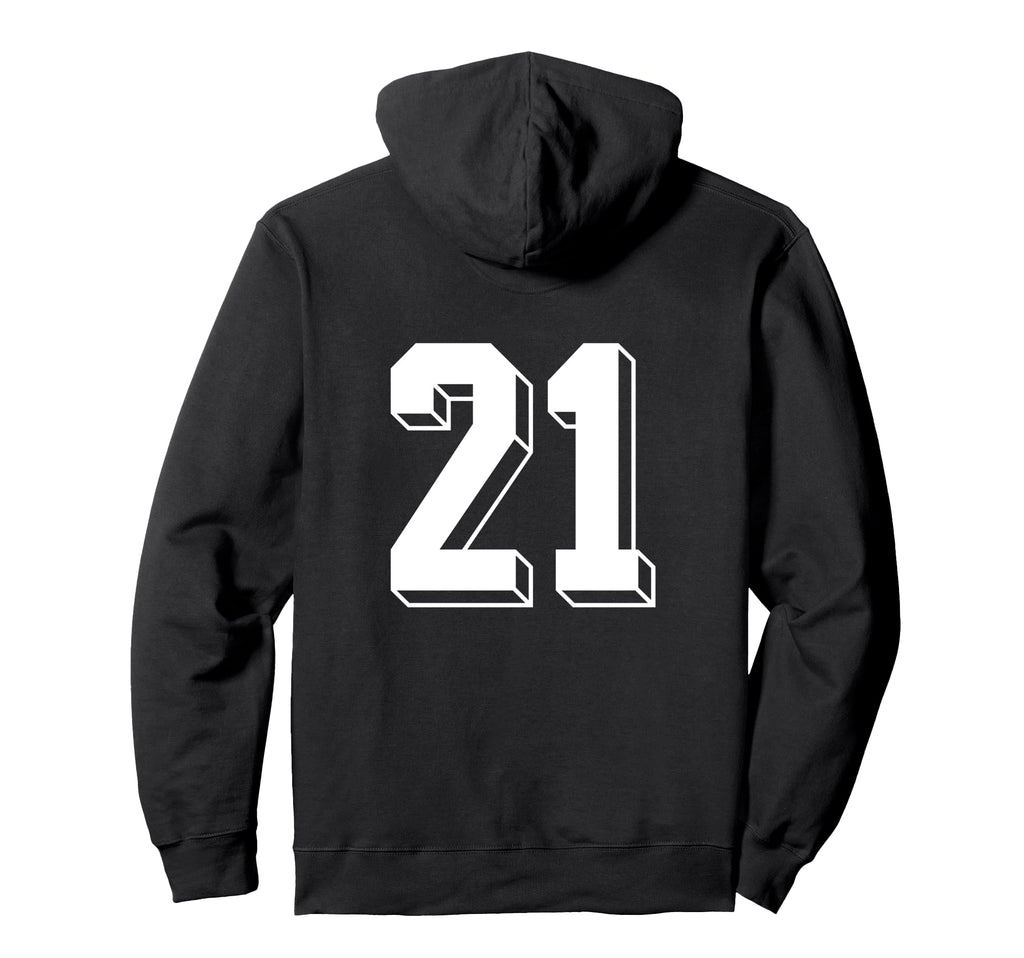 Number 21 Backside 80S 90S Team Jersey Hoodie - Unique Graphic Men Women - T-Shirt, Sweatshirt, Hoodie