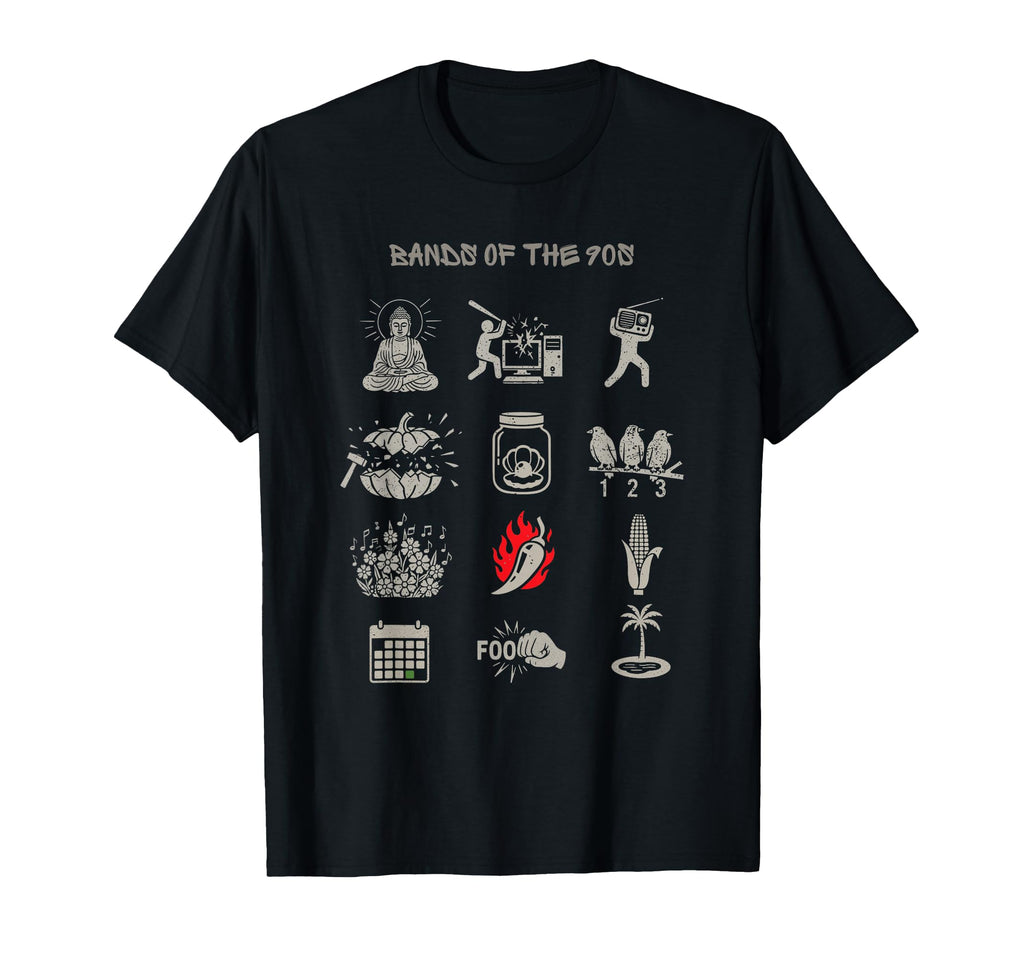 Popular Bands 90S Funny Rock Minimalist T-Shirt - Graphic Print Men Women - T-Shirt, Sweatshirt, Hoodie