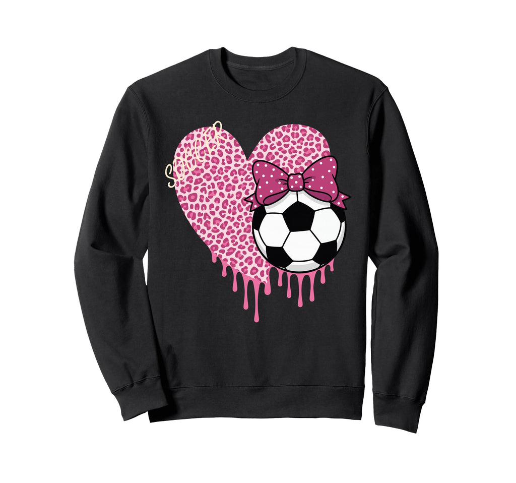 Soccer Drip Sister Couquete Bow Sweatshirt - Unique Graphic Men Women - T-Shirt, Sweatshirt, Hoodie