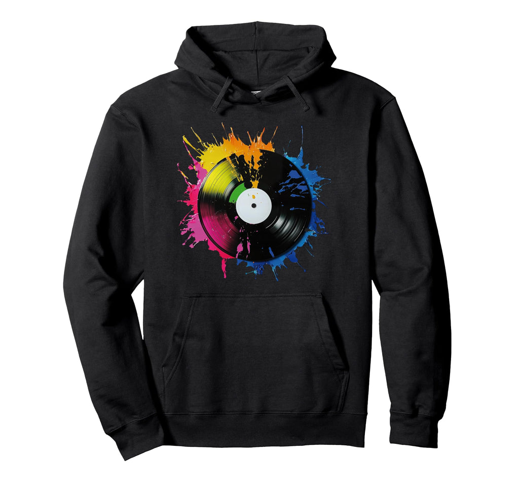 Music Lover Dj Turntable Vinyl Record Hoodie - Novelty Apparel Unisex - T-Shirt, Sweatshirt, Hoodie