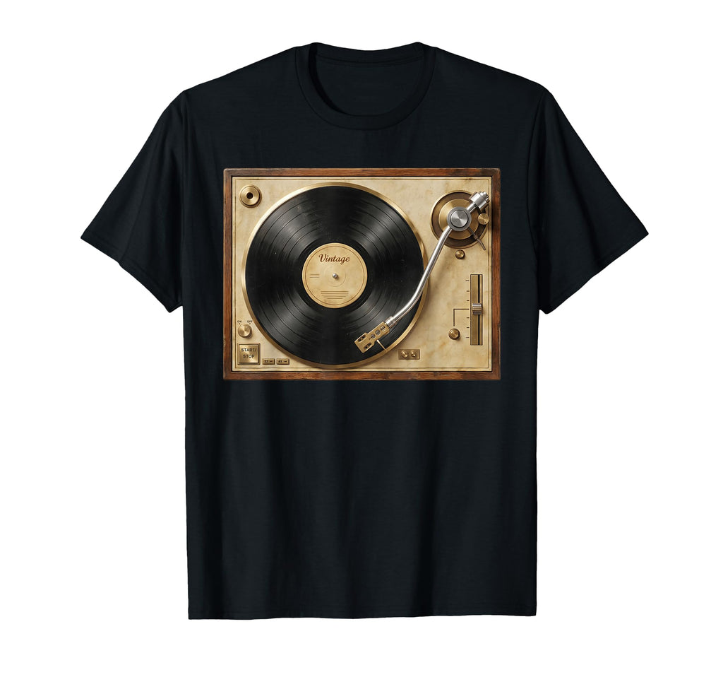 Anatomy Vinyl Record Player Turntable T-Shirt - Novelty Apparel for Adults - T-Shirt, Sweatshirt, Hoodie