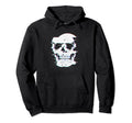 80S Vhs Tape Effect Cult Horror Skull Hoodie - Casual Everyday Wear Unisex - T-Shirt, Sweatshirt, Hoodie