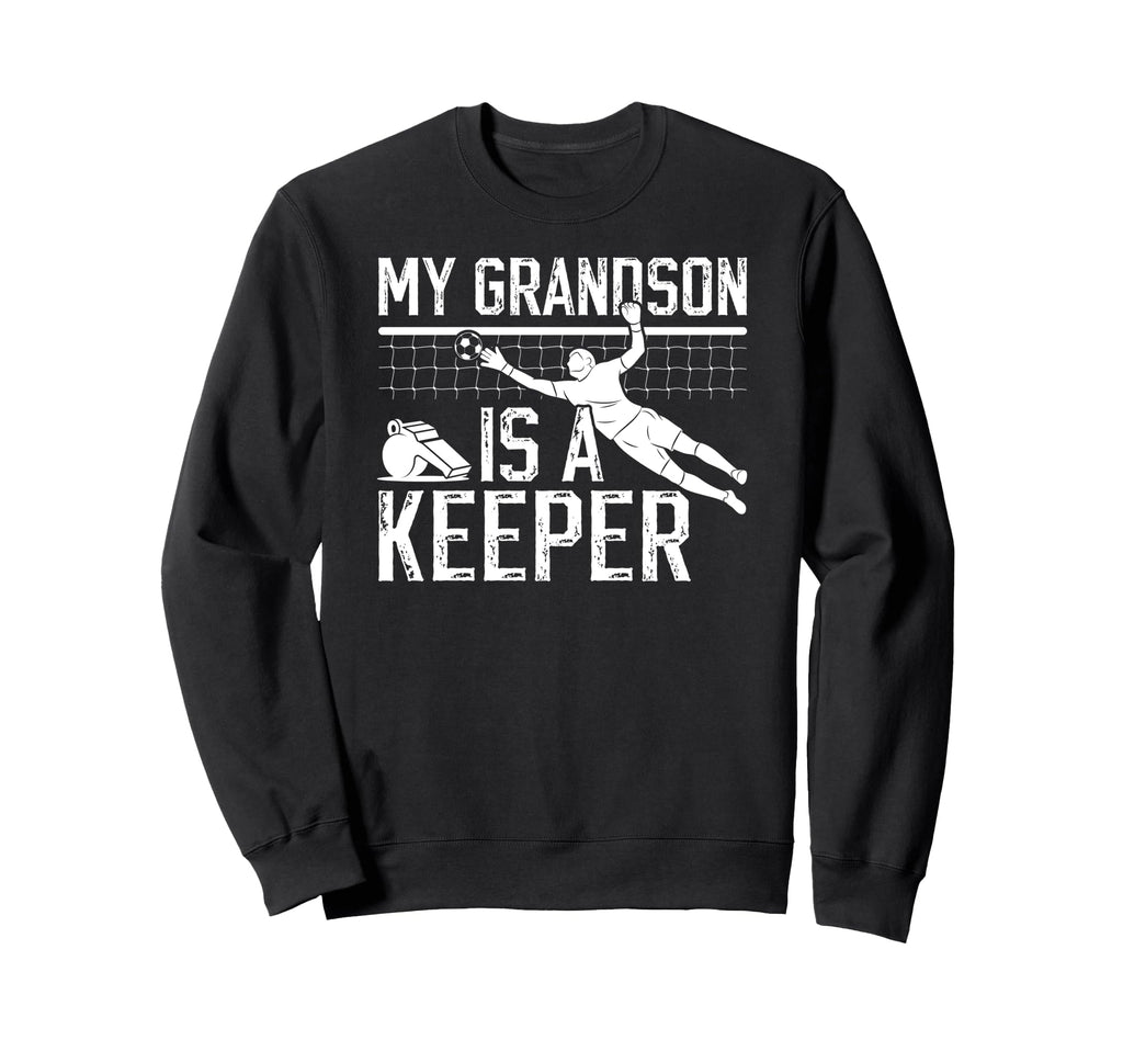 Proud Soccer Keeper Pop Pop Grandpa Sweatshirt - Minimalist Print Unisex - T-Shirt, Sweatshirt, Hoodie