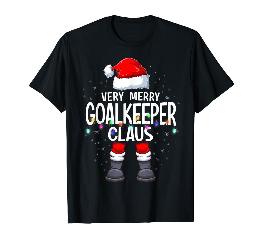 Matching Very Merry Goalkeeper Claus T-Shirt - Unique Graphic for Adults - T-Shirt, Sweatshirt, Hoodie
