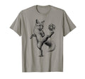 Funny Fox Freestyling Soccer Ball T-Shirt - Graphic Print Men Women - T-Shirt, Sweatshirt, Hoodie