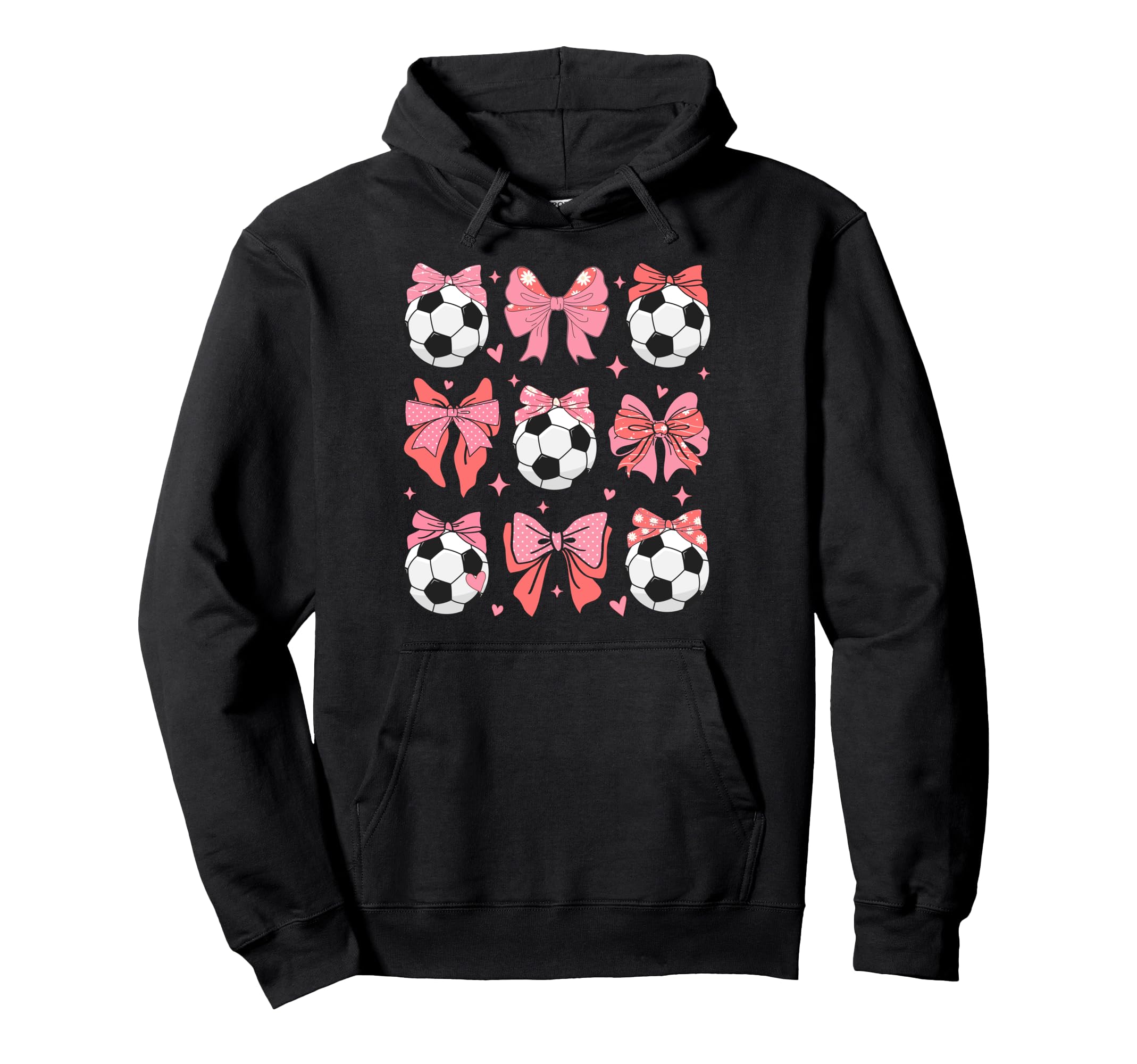 Coquette Bow Soccer Mom Family Sports Hoodie - Streetwear Style Men Women - T-Shirt, Sweatshirt, Hoodie