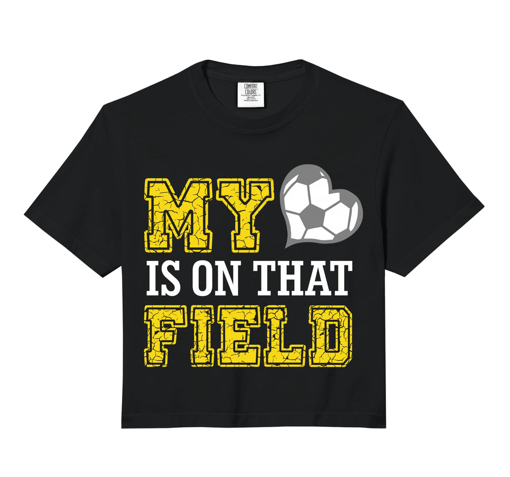 My Heart Is That Field Soccer Ball Sweatshirt - Custom Art Print Men Women - T-Shirt, Sweatshirt, Hoodie