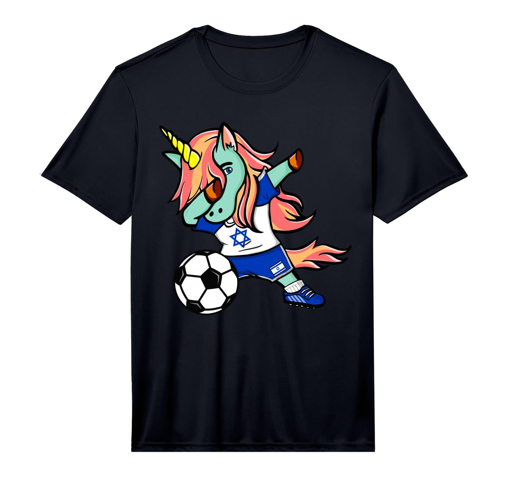 Funny Dabbing Unicorn Israel T-Shirt - Fun Novelty Design for Adults - T-Shirt, Sweatshirt, Hoodie
