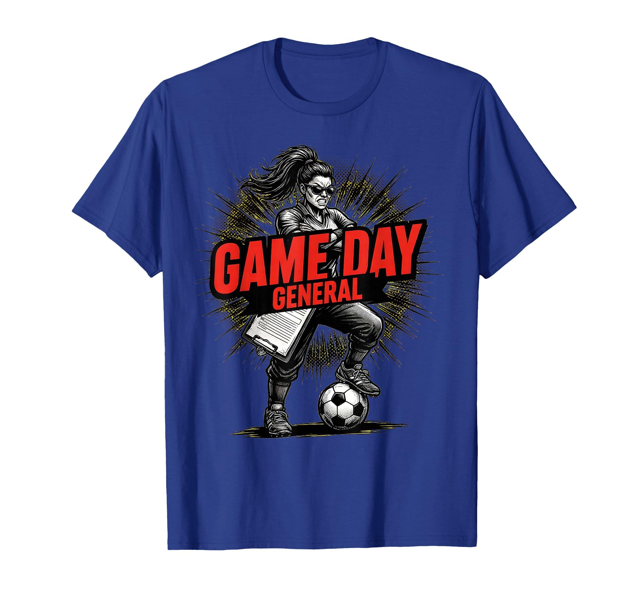 Game Day General Soccer Mom T-Shirt - Minimalist Print for Adults - T-Shirt, Sweatshirt, Hoodie