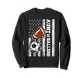 Aunt Ballers Funny Usa Flag Sweatshirt - Casual Everyday Wear Men Women - T-Shirt, Sweatshirt, Hoodie