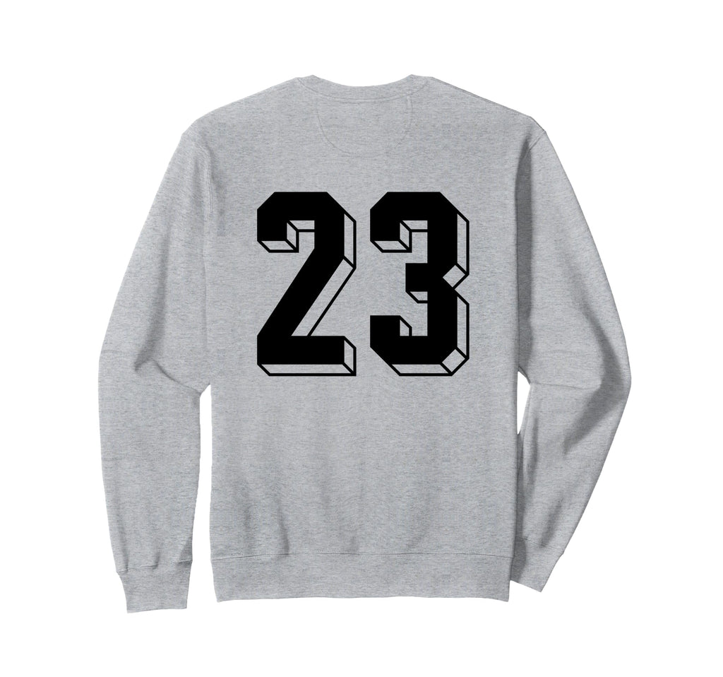 Number 23 Backside 80S 90S Team Sweatshirt - Streetwear Style Unisex - T-Shirt, Sweatshirt, Hoodie