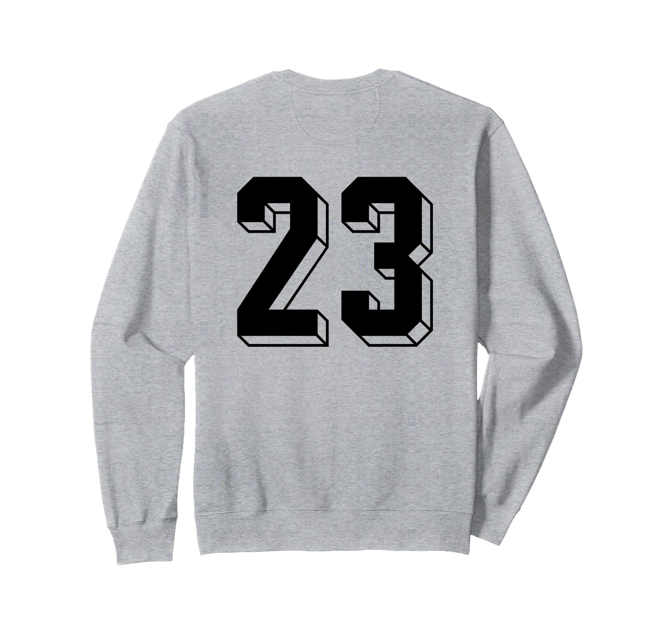 Number 23 Backside 80S 90S Team Sweatshirt - Streetwear Style Unisex - T-Shirt, Sweatshirt, Hoodie