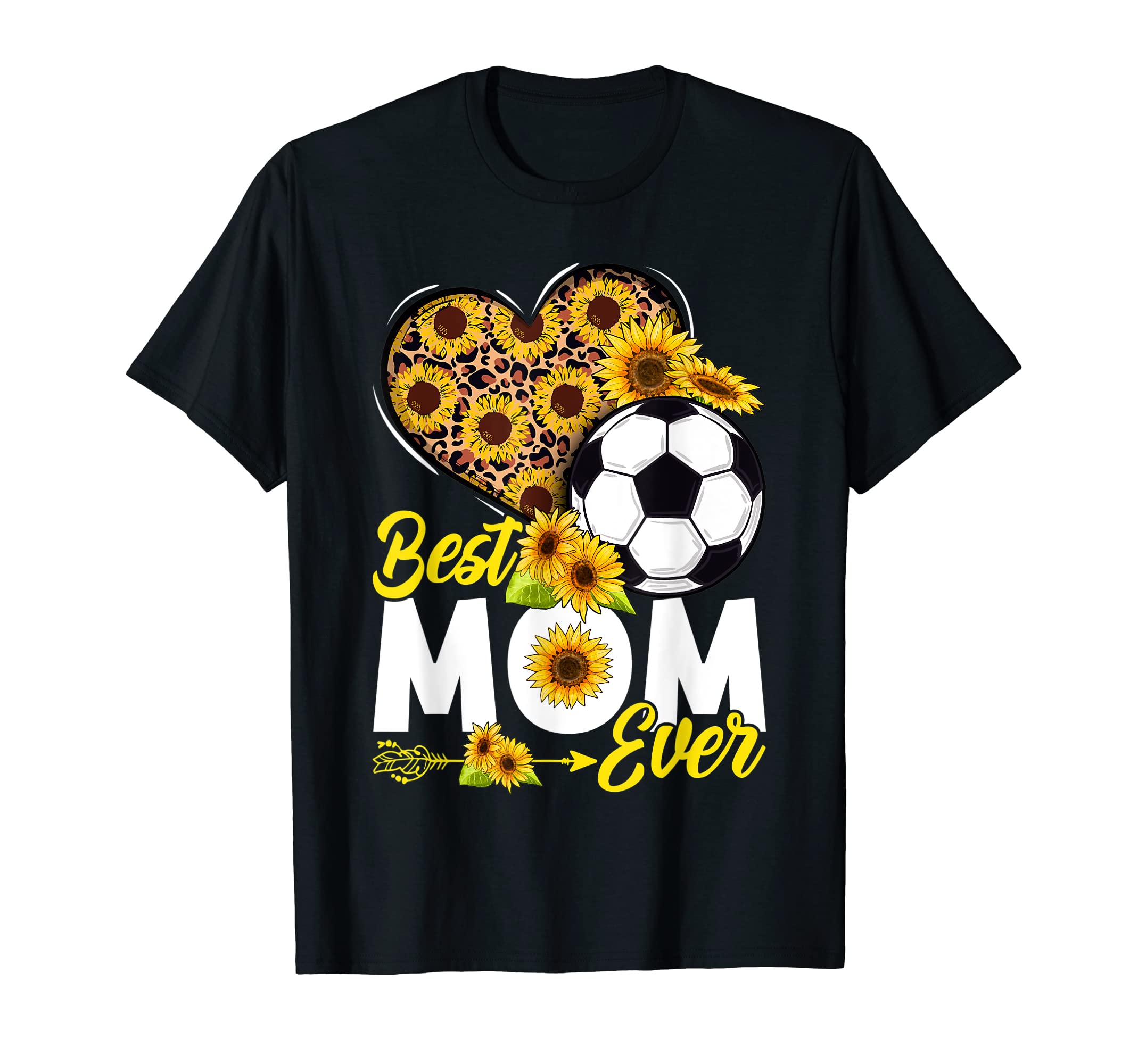 Sunflower Soccer Mom Mama Mommy Sport T-Shirt - Graphic Print for Adults - T-Shirt, Sweatshirt, Hoodie