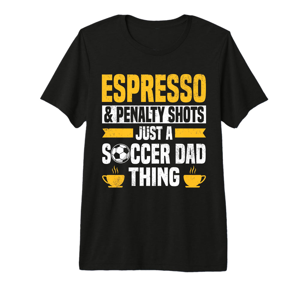 Mens Soccer Dad Coffee Lover Tri Blend T-Shirt - Unique Graphic Men Women - T-Shirt, Sweatshirt, Hoodie
