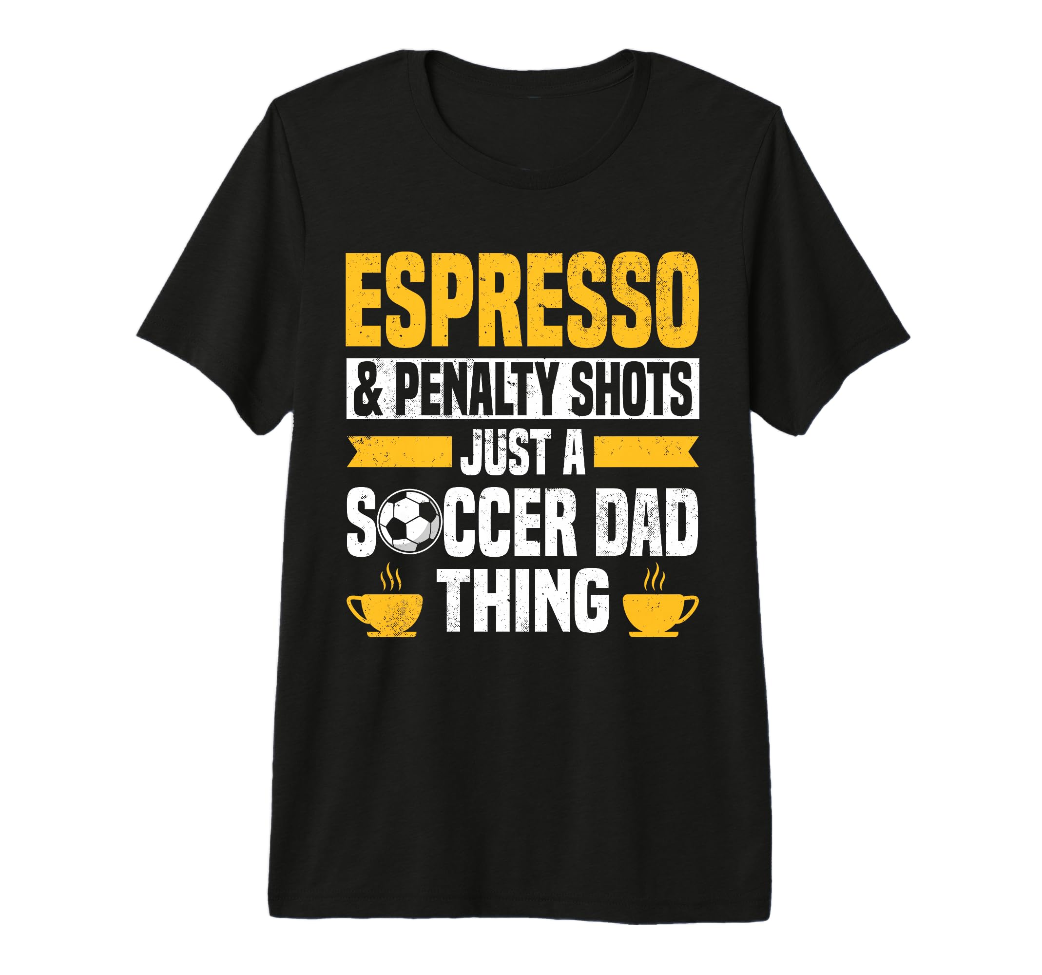 Mens Soccer Dad Coffee Lover Tri Blend T-Shirt - Unique Graphic Men Women - T-Shirt, Sweatshirt, Hoodie