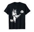 Kitten Playing Soccer Funny Cat Lover T-Shirt - Aesthetic Graphic Unisex - T-Shirt, Sweatshirt, Hoodie