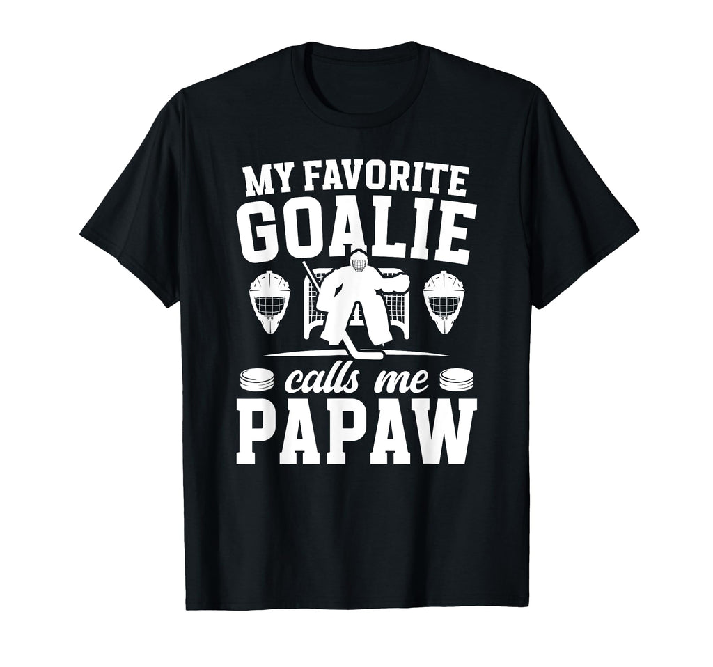 Proud Hockey Goalie Papaw Ice T-Shirt - Casual Everyday Wear for Adults - T-Shirt, Sweatshirt, Hoodie
