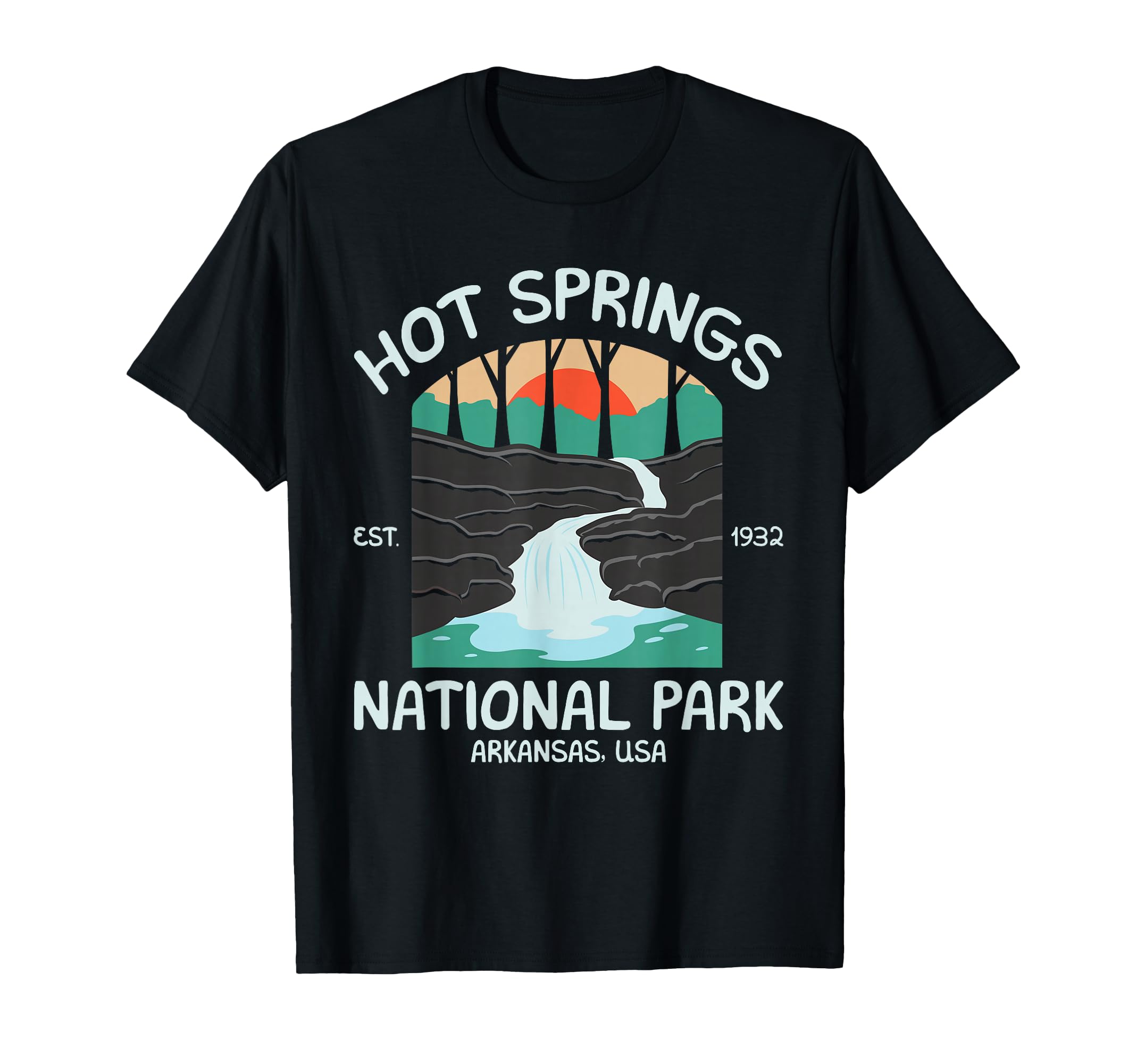 Hot Springs Us National Park Arkansas Gift T-Shirt - Novelty Apparel Unisex - T-Shirt, Sweatshirt, Hoodie