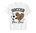 Soccer Paw Paw Heart Leopard Paw Paw T-Shirt - Aesthetic Graphic Men Women - T-Shirt, Sweatshirt, Hoodie