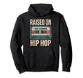 Raised Old School Hip Hop Cassette Culture Hoodie - Custom Art Print Unisex - T-Shirt, Sweatshirt, Hoodie